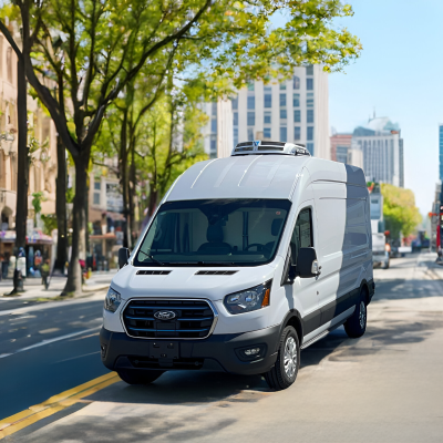 Pluto Single Temp Reefer unit on a Ford Van